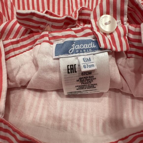 Jacadi Pink Candy Stripes Suspender Shorts - Picture 6 of 6